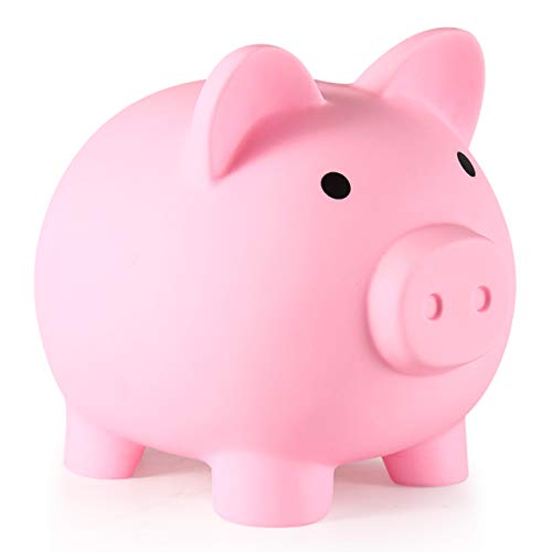 PJDRLLC Piggy Bank, Unbreakable Plastic Money Bank, Coin...