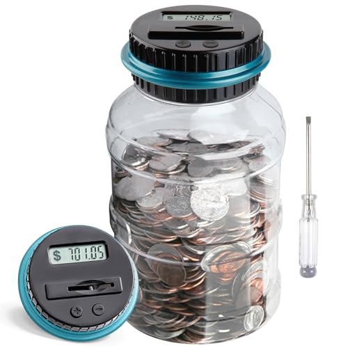 Large Piggy Bank for Boys Adults, Vcertcpl Digital Coin...