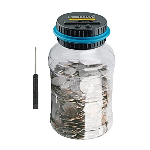 QPEY Large Piggy Banks for Adults, Digital Counting Money...